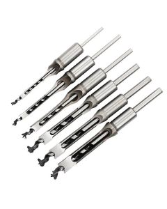 1Pcs 6-25mm HSS Twist Square Hole Drill Bits Auger Mortising Chisel Extended Saw for Woodworking Tools