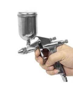 K-3 125ml Mini Paint Air Spray Gun 0.5mm Pneumatic Atomizing Nozzle Air Sprayer Atomizer Airbrush Leather Painting Repair Tool