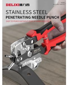 Hole Punch Plier New Design Eyelet Puncher DIY Tool Watchband Strap Household Punching Leathercraft Leather Belt