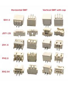 100pc JST SH1.0 MX1.25 ZH1.5 PH2.0 XH2.54 VH3.96mm Straight DIP Right Angle Vertical SMT Horizontal SMD PCB Male Wafer Connector