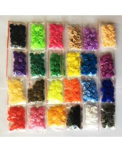 Wholesale T5 Plastic Snap Buttons For Clothing DIY Garment Press Stud Fasteners Used to Kids Diapers Bibs Bags Folder 24 Colors