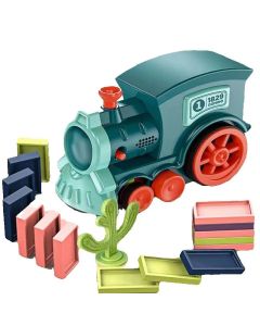 60-Piece Automatic Domino Train Set: Educational Toy for Early Learning Creative Play Gifts for Children's Fun and Development