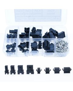 200PCS 2.54mm Pitch 2/3/4/5Pin JST SM Connectors Male and Female Header Plug Housing Pin Connectors Crimp Terminal Adapter