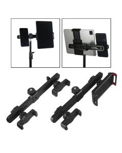 Universal Mobile Phone Bracket Dual Adjustable Crossbar Clip for Livie Stream Video Recording Multifunctional Tripod Accessories