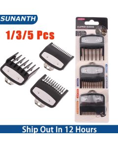 1/3/5Pcs Hair Clipper Guards Guide Combs 1.5mm 3mm 4.5mm Trimmer Styling Tools Attachment Compatible for Professional Use