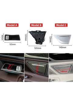 Car Interior Silver Rear Door Ashtray Cover Liner Case Replacement For BMW 7 Series G11 G12 730Li 740Li 750Li 760Li 2016-2022