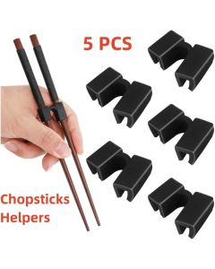 5 PCS Reusable Chopsticks Helpers Training Chopstick Hinges Connector Practice Chopstick Helper for Adult Kid Beginner Traniner