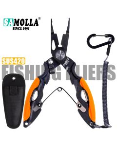 New Multifunctional Fishing Pliers Accessories 420 Stainless Steel Body Scissors Line Cutter Hooks Remover Outdoor Fishing Tools
