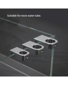 Aluminum Alloy Aquarium Water Tube Holder Water Pipe Hose Mount Bracket for 20mm Pipe Water Tube Fixed Clip Fish Tank Hose Clamp