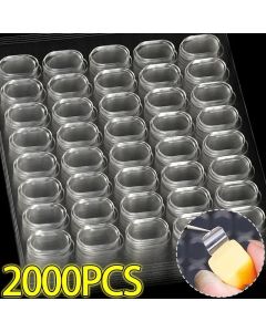 100/2000x Double Sided Tape Adhesive Dots Poster Clear Glue Oval Tape No Traces Doll Foot Fixed Sticker Waterproof For DIY Craft