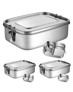 Separate Bento Lunch Box 304 Stainless Steel Lunch Box Baby Child Student Outdoor Camping Picnic Bento Box Tableware Sealed Box