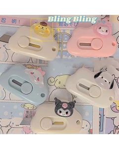 Utility Knifes Sanrio Cartoon Paper Cutters Mymelody Pochacco Kuromi Anime Cutting Paper Blade Cute Portable Office Stationery