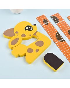 3D Cartoon Height Stickers Movable Children's Wall Decoration Baby Height Measurement Wall Stickers Ruler