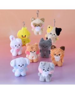 Kpop ZB1 Doll Keychain 12CM Zeroni Cartoon Cute Plush Doll Pendant Bag Accessories Key Ring ZhangHao HanBin Ricky Fans Gift