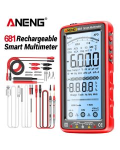 ANENG 681 Rechargable Digital Professional Multimeter Non-contact Voltage Tester AC/DC Voltage Meter LCD Screen Current Tester
