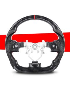 Hydro Print Car Carbon Fiber Steering Wheel For Subaru WRX 2008 2009 2010 2011 2012 2013 2014 Racing Sport Wheel Car Accessories
