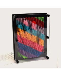 3D Clone Pin Compression Art Clone Hand Model Children's Toy Screen Insertion Pin Board Sculpture Painting Carving Illustration