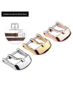 Stainless Steel Watch Buckle for Leather Strap Pin Buckle Strap Buckle Gold Silver Rose Gold Strap Accessories Duck Tongue Clip