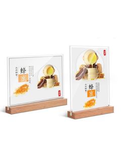 A4/A5/A6 Table Top Acrylic Sign Holder Stand Double Sided Clear Picture Frames Sign Holder Menu Recipe Display Cards Signboard
