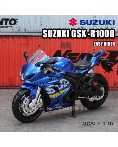 MSZ 1:18 Suzuki GSX-R1000 YAMAHA YZF-R1 Classic Motorcycle Static Model Alloy Die Casting Car Toy Gifts