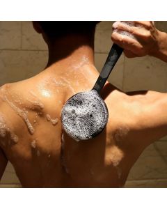 Double-Sided Silicone Back Scrubber Long Handle Long Handle Body Bath Brush Mud Back Scrubber Shower Massage Exfoliation Brush