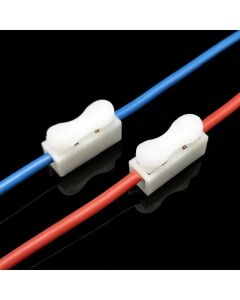 20/50Pcs No Solding Quick 1P 2P Cable Wire Connector No Screw Terminal Block Spring Clamp