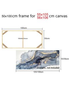 50x100cm Canvas Frame Wooden Frames Wooden Photo Oil Painting Canvas Diamond Painting Frames Canvas Wood Wall Frame Home Decor
