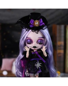 ICY DBS Blyth 1/6 doll hand painted makeup theme set skull face shell sleepy eyes long eyelashes bjd doll complete set sd