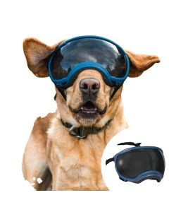 ATUBAN Dog Goggles Anti UV Strong Impact Resistance Adjustable Elastic Puppy Large Breed Dog Goggles Breathable Pet Sunglasses