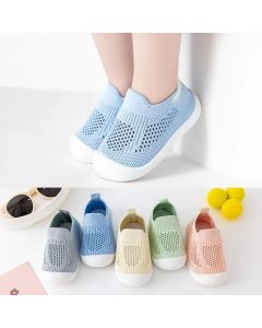 Baby toddler shoes, soft-soled non-slip baby shoes, one-step children's men's and women's mesh casual shoes