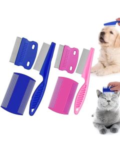Flea Comb Cat Grooming Comb Set 3 Pcs/set Removes Mucus and Crust Small Lice Flea Combs Cats Supplies Pet Comb