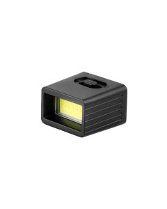 1pc Mini 9V Battery Flashlight 2 Modes COB LED EDC Key Light 6F22 Battery Outdoor Lighting Work Light Excluding Battery