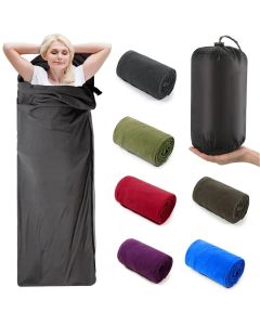 Fleece Sleeping Bag Portable Ultra-light Polar Travel Sheets for Adults Outdoor Camping Tent Bed Warm Sleeping Bag Liner