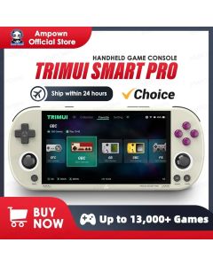 Trimui Smart Pro Handheld Game Console 4.96''IPS Screen Linux System Joystick RGB Lighting Smartpro Retro Video Game Player Gift