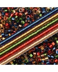Gold Colour Inside Cylindrical Beads Japan Orignal Colors Glass Beads Bracelets Necklace Ring Making Small Beads For DIY